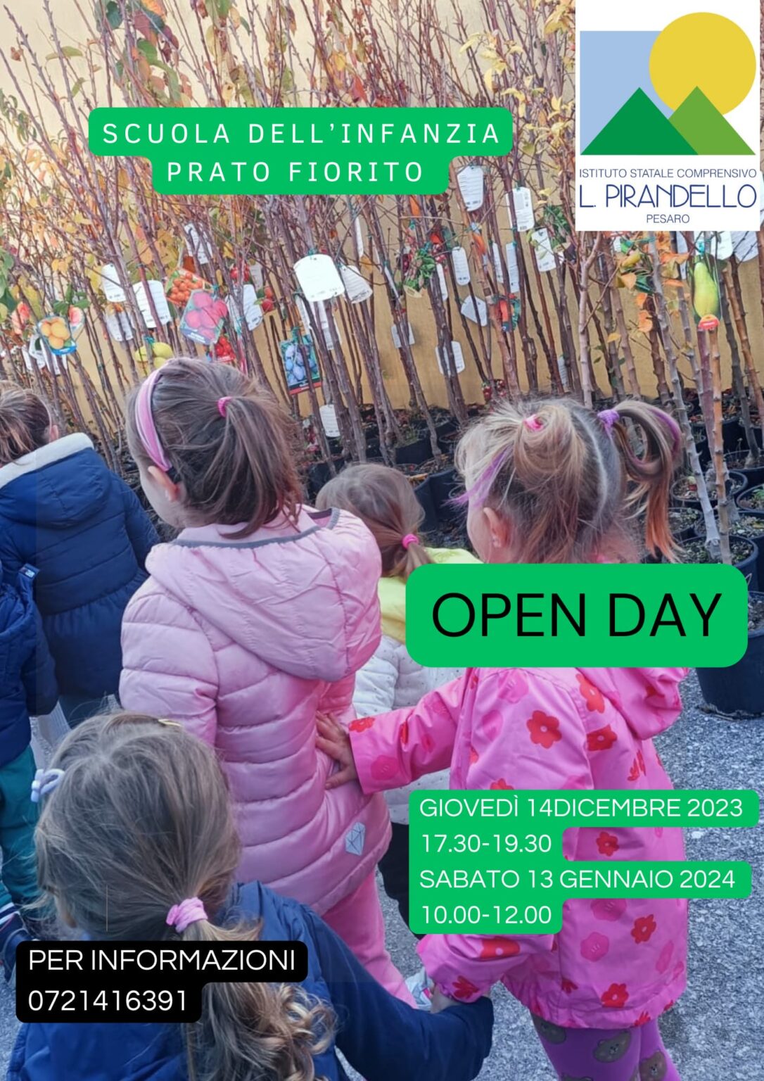 OPEN DAY Infanzia PRATO FIORITO - Istituto Comprensivo Statale "Luigi ...